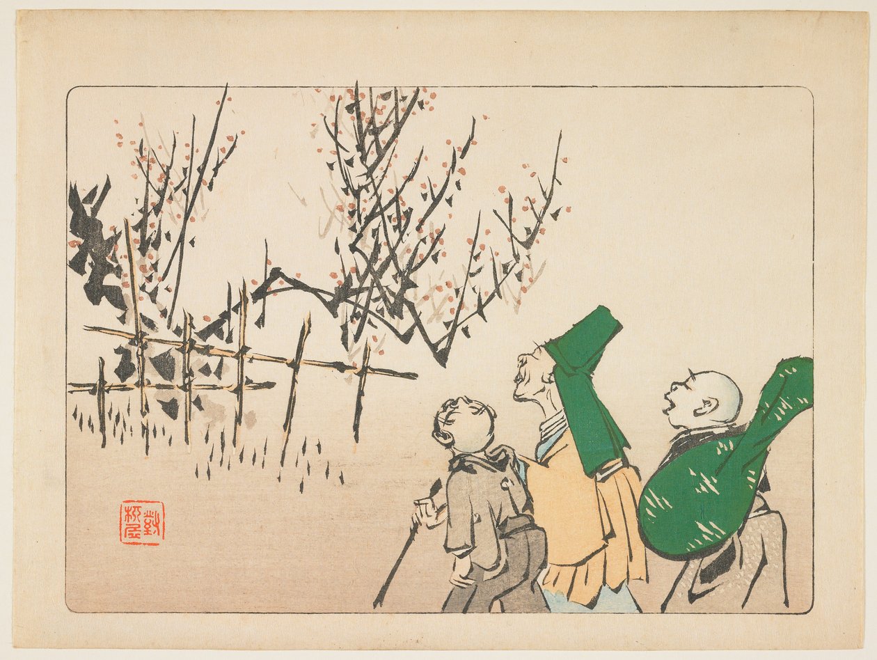 Pflaumenblüten von Shibata Zeshin