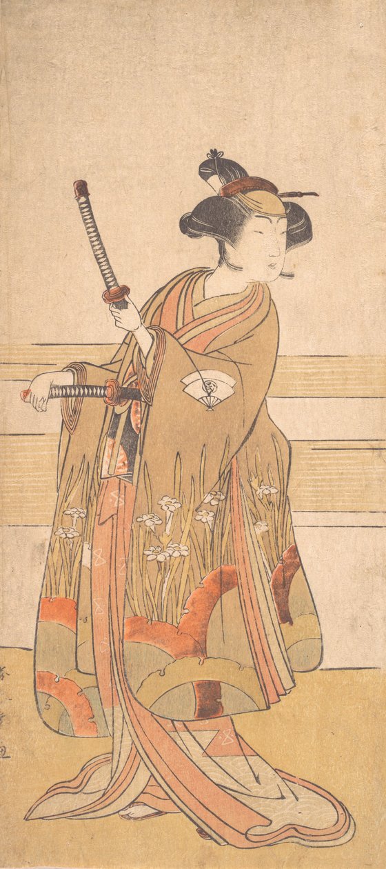 Onoe Tamizo als Samurai-Frau von Shunsho
