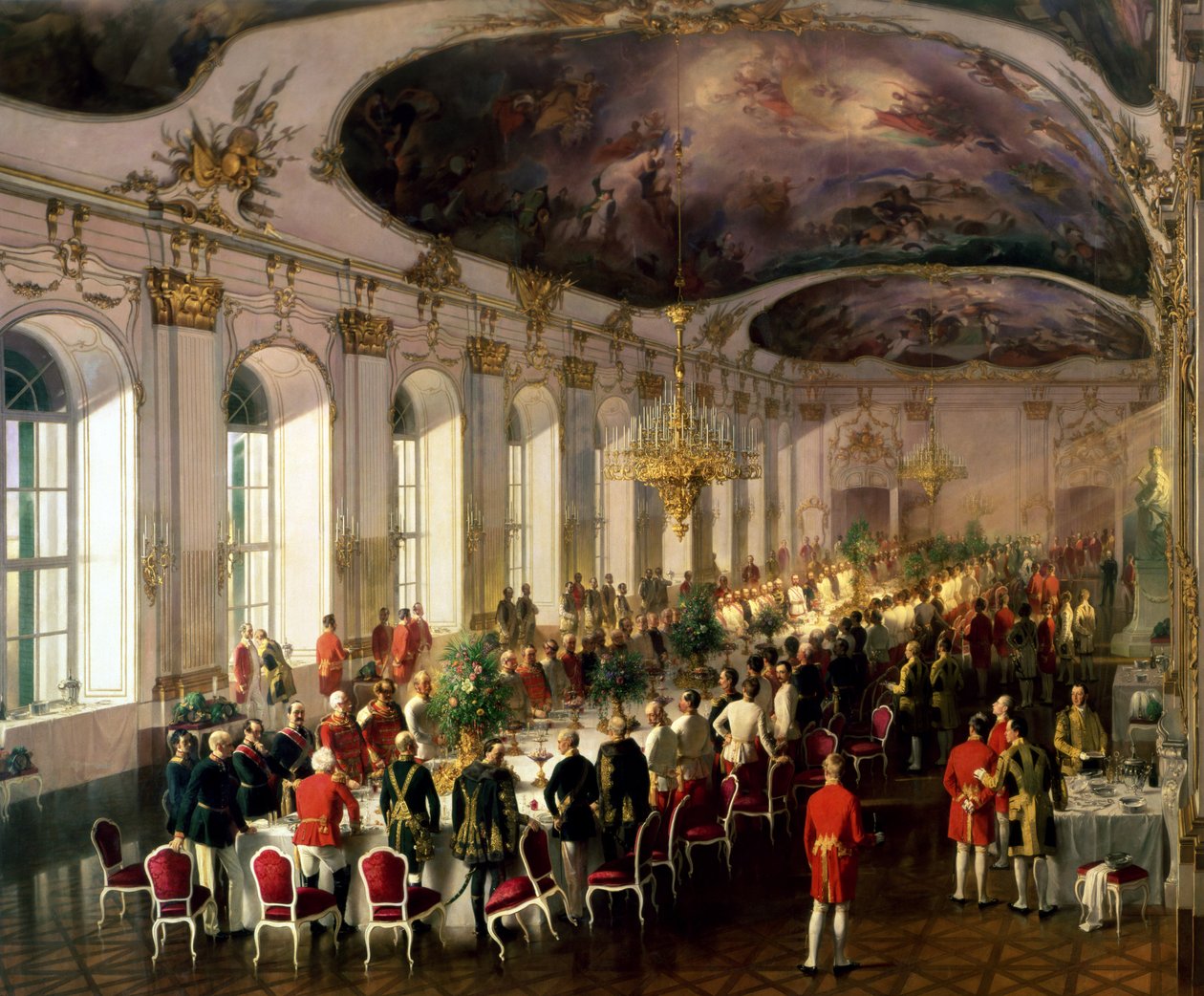 Feier anlässlich des Jahrestages des Militärordens von Maria Theresia, 1861 von Siegmund L