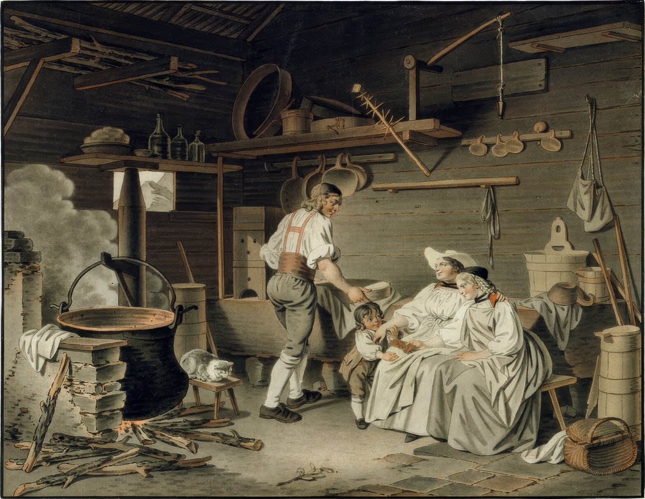 Der Besuch in der Sennhütte von Sigmund Freudenberger