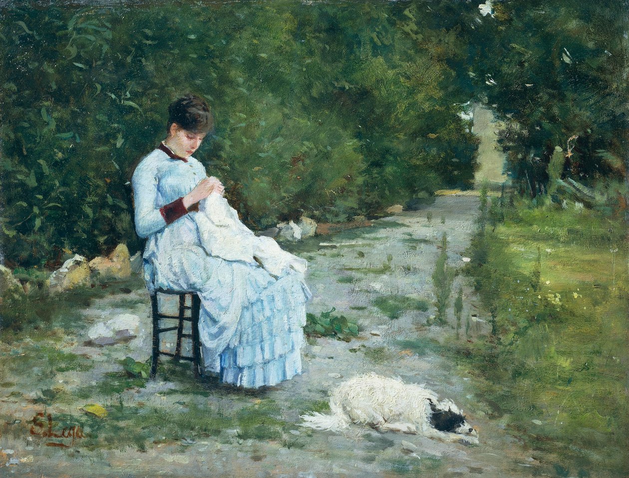 Im Garten von Silvestro Lega