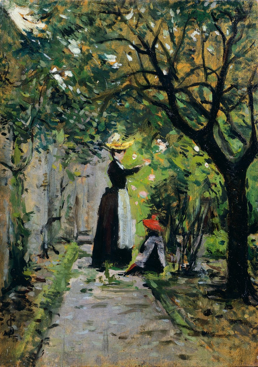 Im Rosengarten von Silvestro Lega