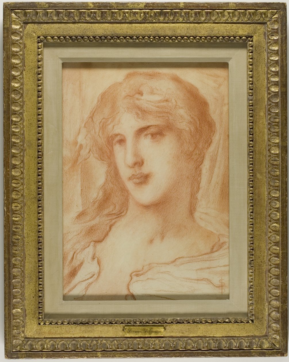 Kopf, um 1880 von Simeon Solomon