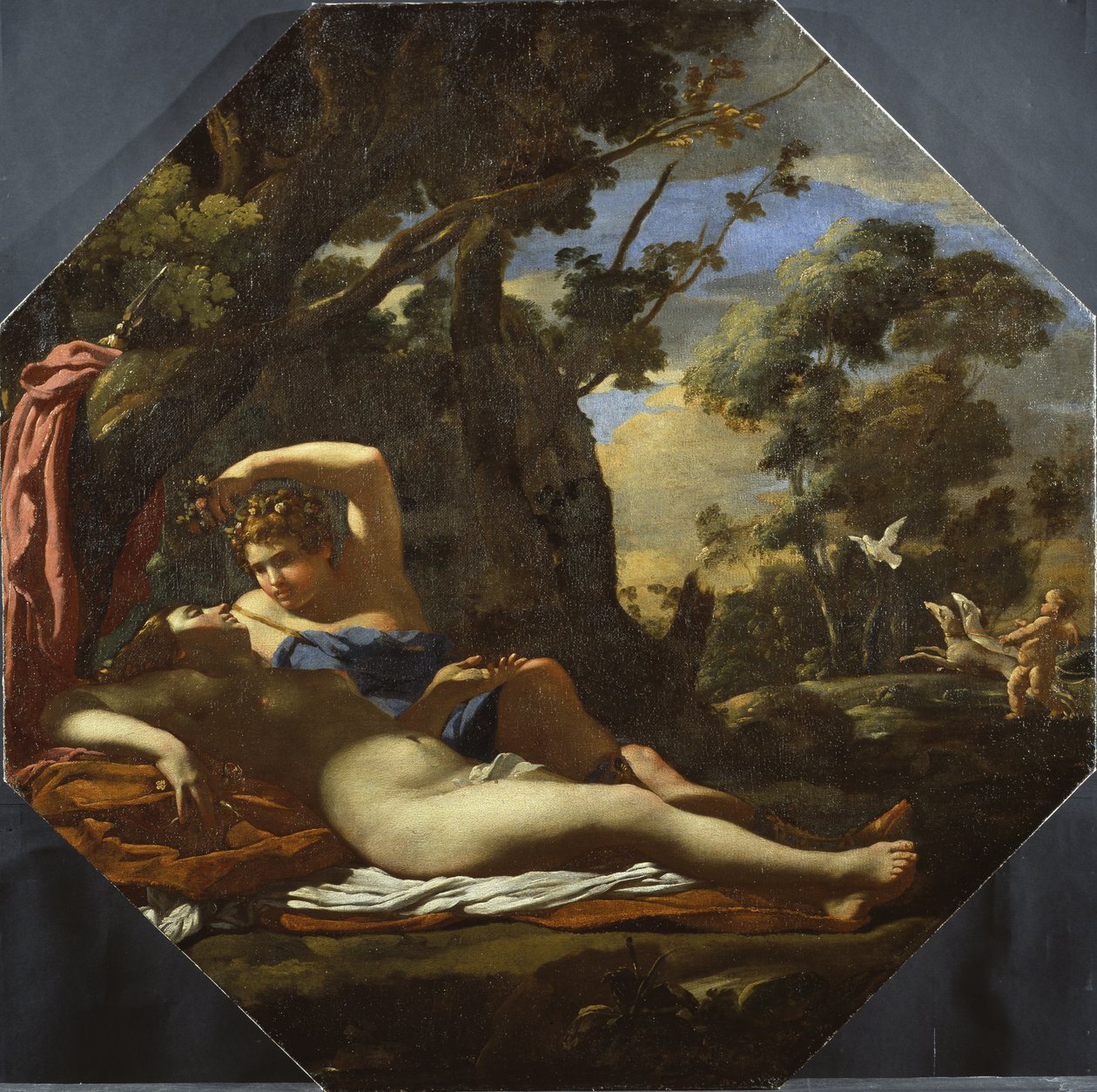 Venus und Adonis von Simon (circle of) Vouet
