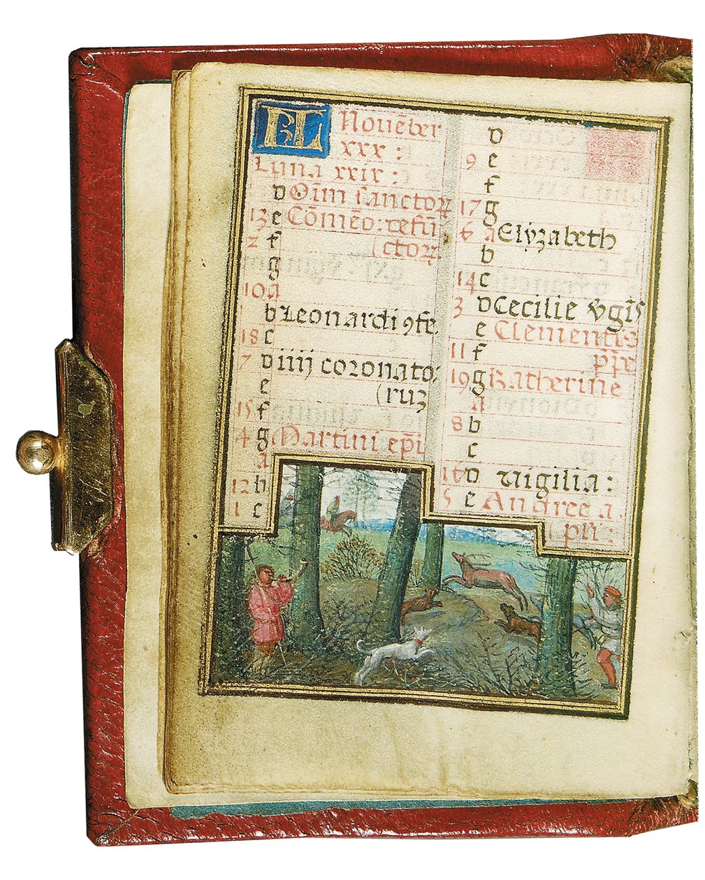 Folio aus einem Miniatur-Stundenbuch, Gebrauch von Rom, Brügge von Simon Bening
