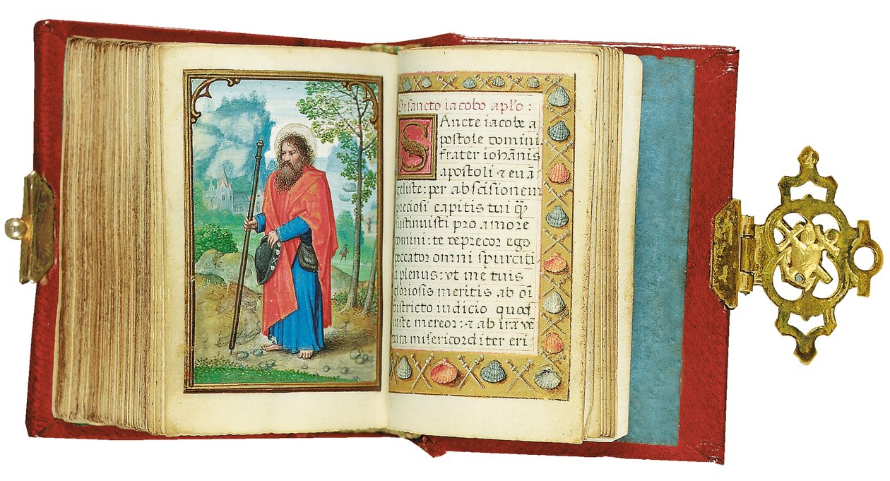 Blatt aus einem Miniatur-Stundenbuch, Gebrauch von Rom, Brügge, 1530-35 von Simon Bening