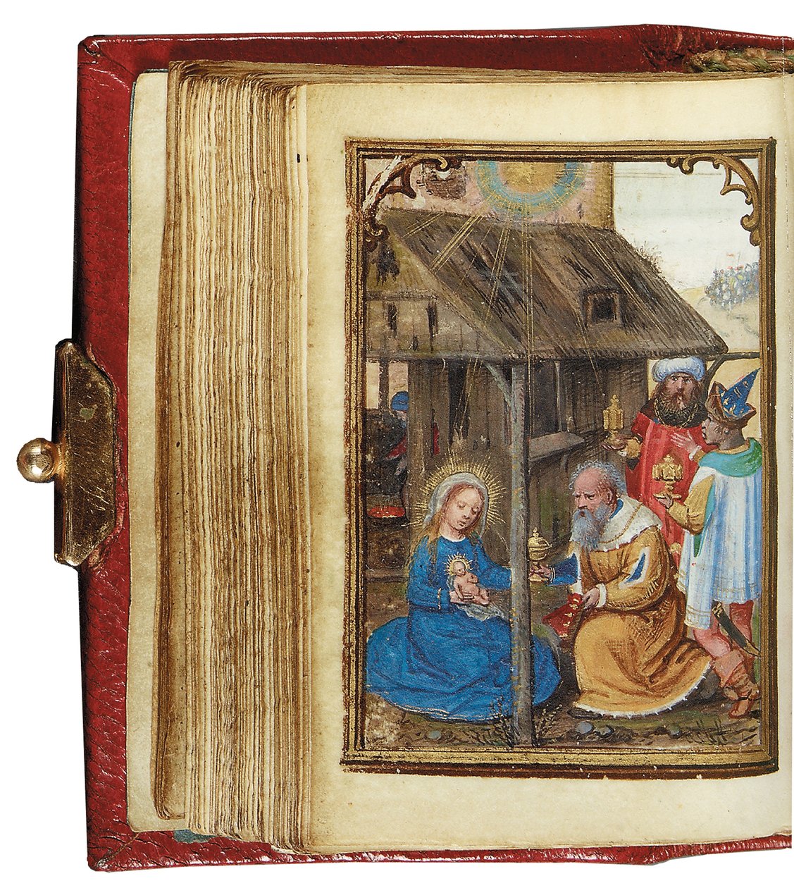 Folio aus einem Miniatur-Stundenbuch, Gebrauch von Rom, Brügge, 1530-35 von Simon Bening