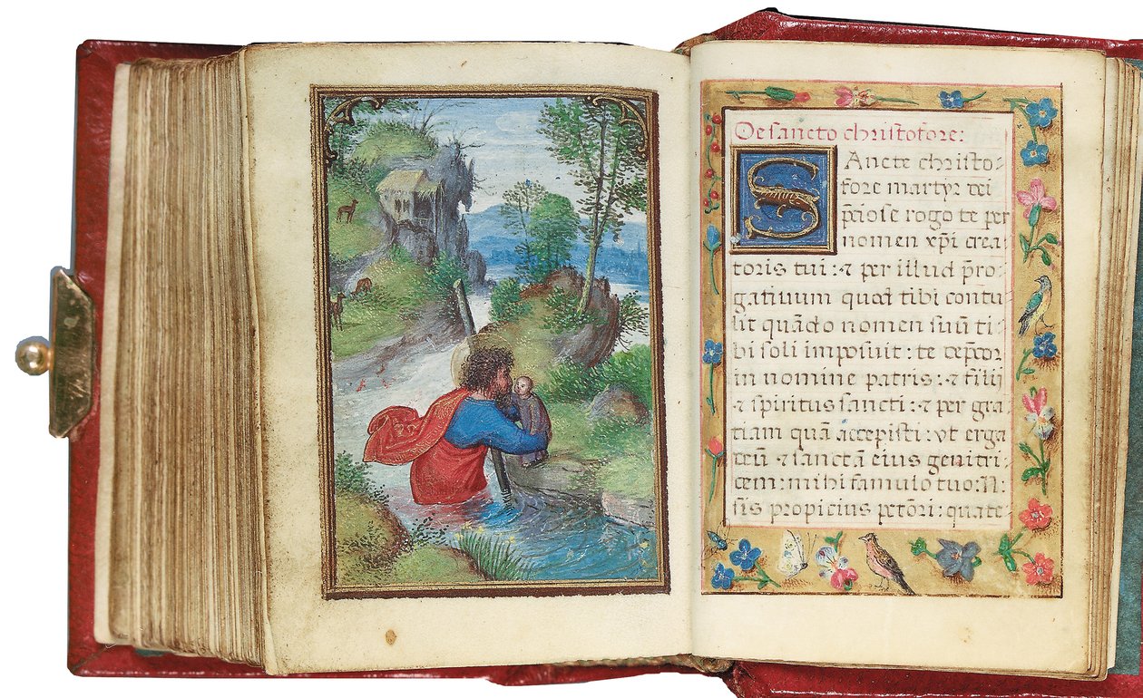 Folio aus einem Miniatur-Stundenbuch, Gebrauch von Rom, Brügge, 1530-35 von Simon Bening