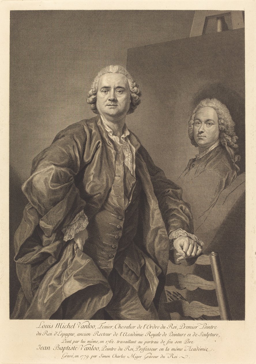 Louis Michel Vanloo von Simon Charles Miger after Louis Michel Van Loo