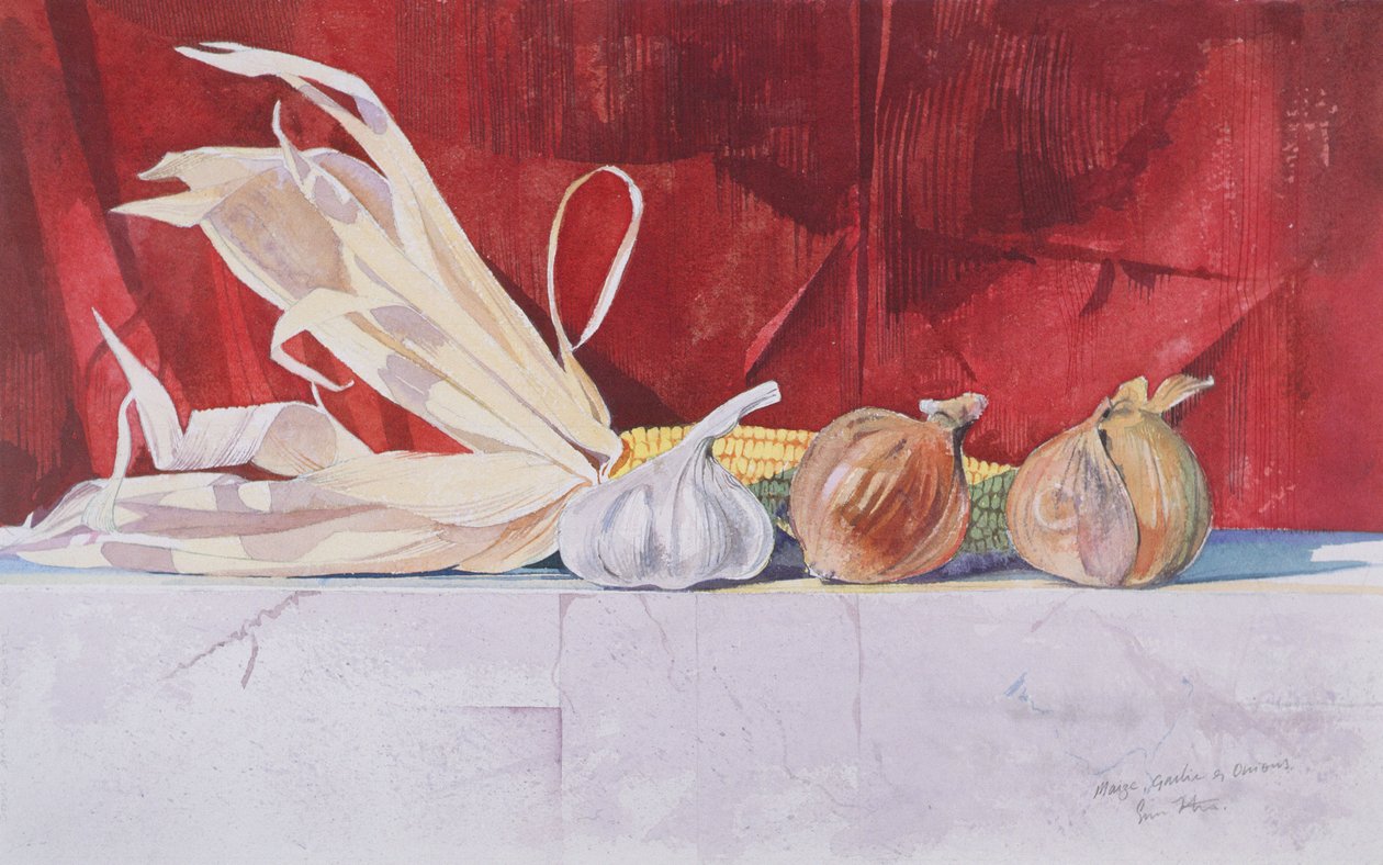 Mais, Zwiebel und Knoblauch von Simon Fletcher