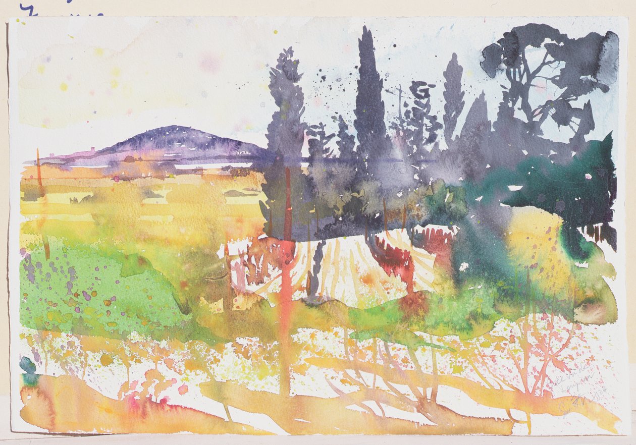 Sete, gesehen von Loupian, 2004 von Simon Fletcher