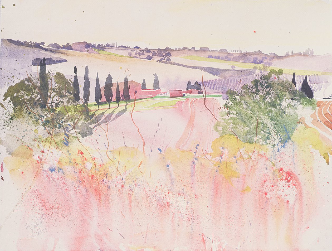 Toskana südlich von Montalcino, 2002 von Simon Fletcher