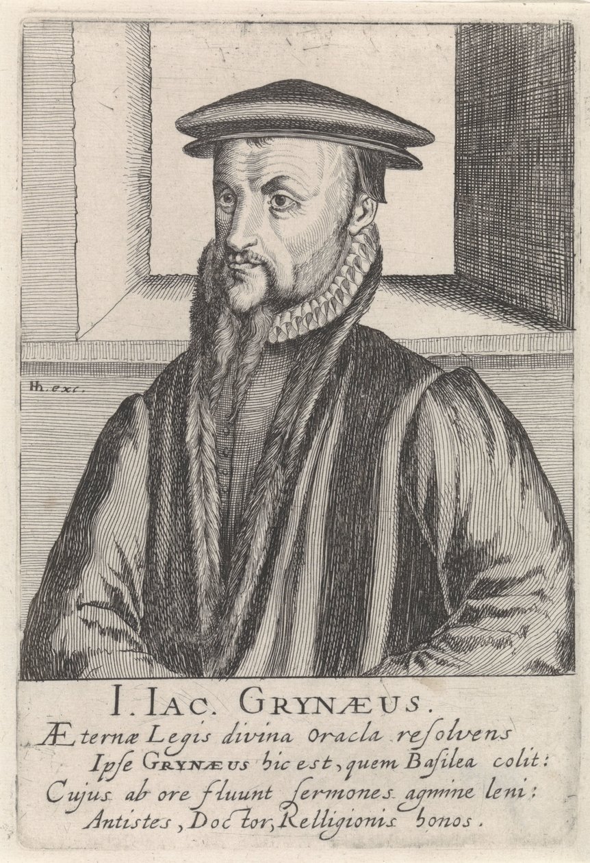 Porträt von Johann-Jacob Grynaeus von Simon Frisius