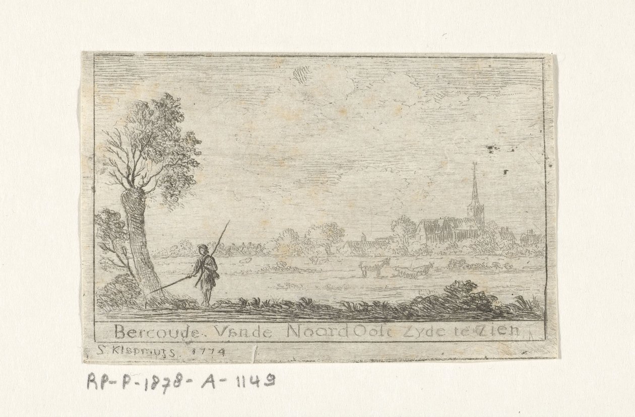 Ansicht von Bercoude von Simon Klapmuts