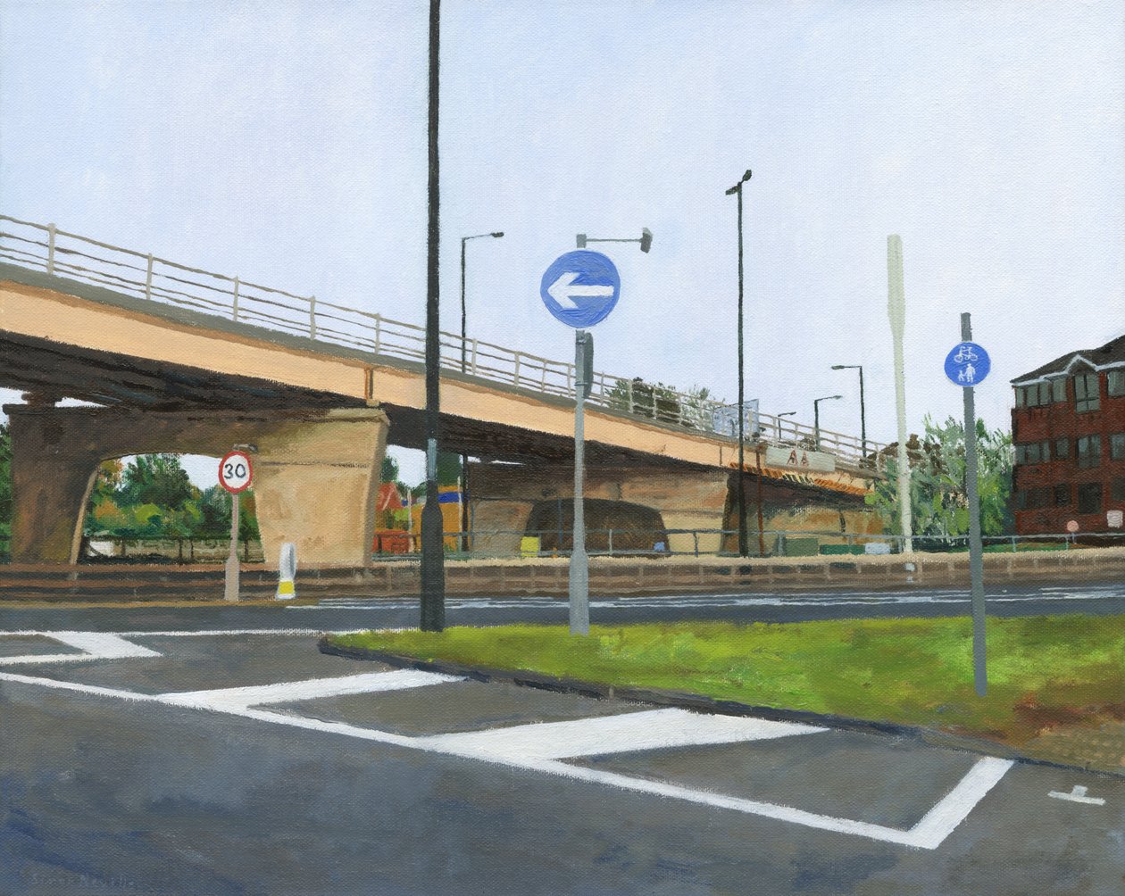 Betonüberführung und Kreuzung von Simon Neville