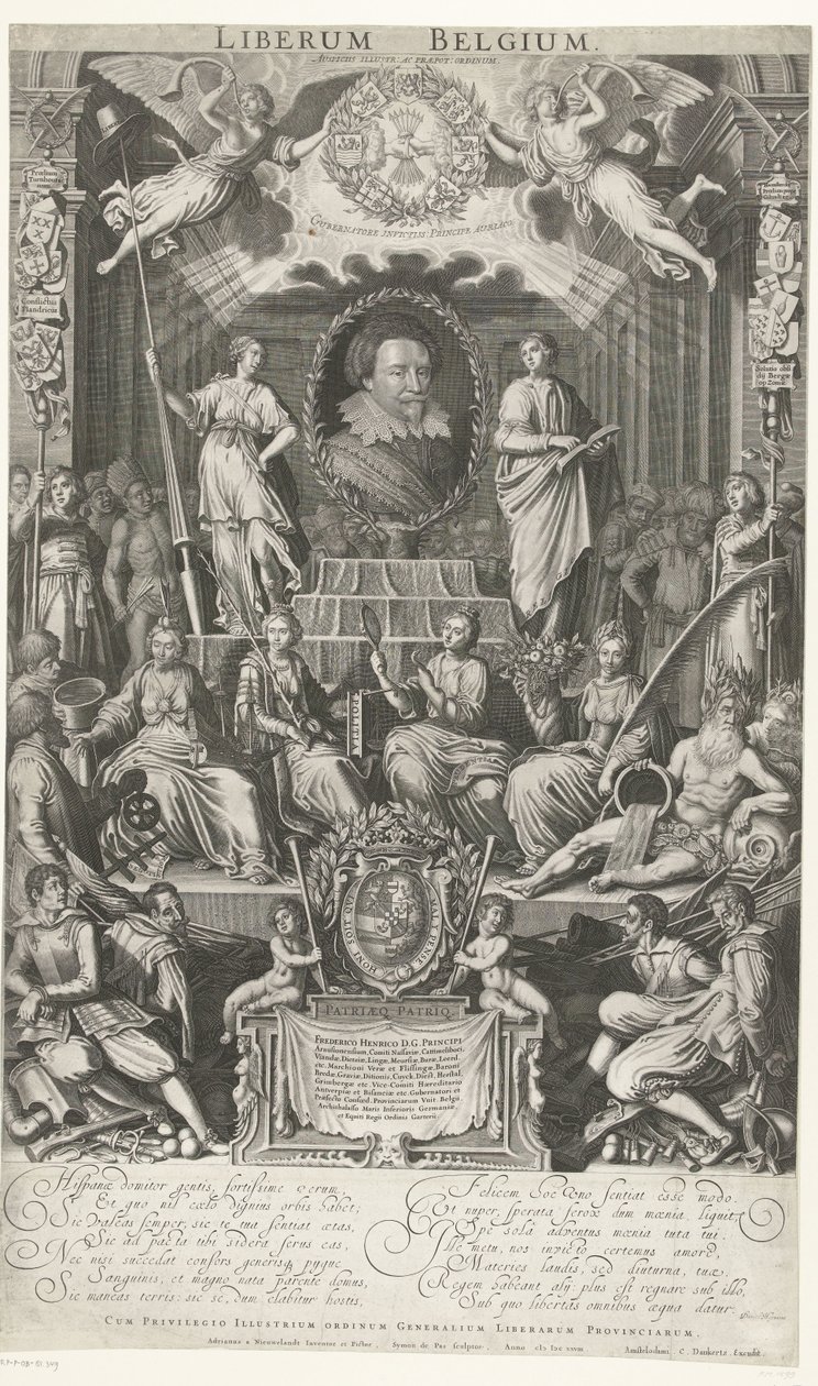 Frederik Hendrik als Beschützer von Religion und Freiheit, 1628 von Simon van de Passe