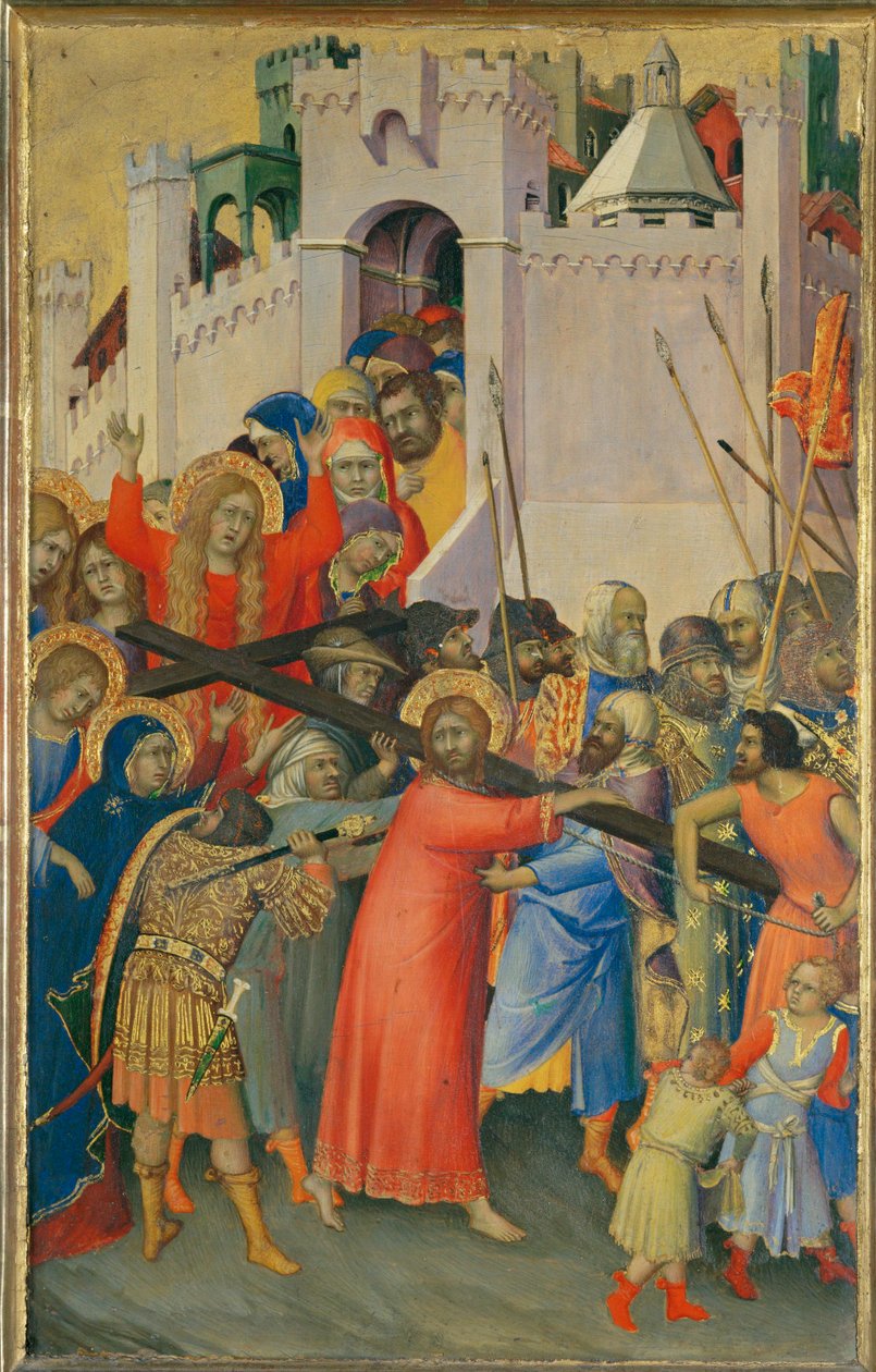 Le Portement de Croix von Simone (after) Martini