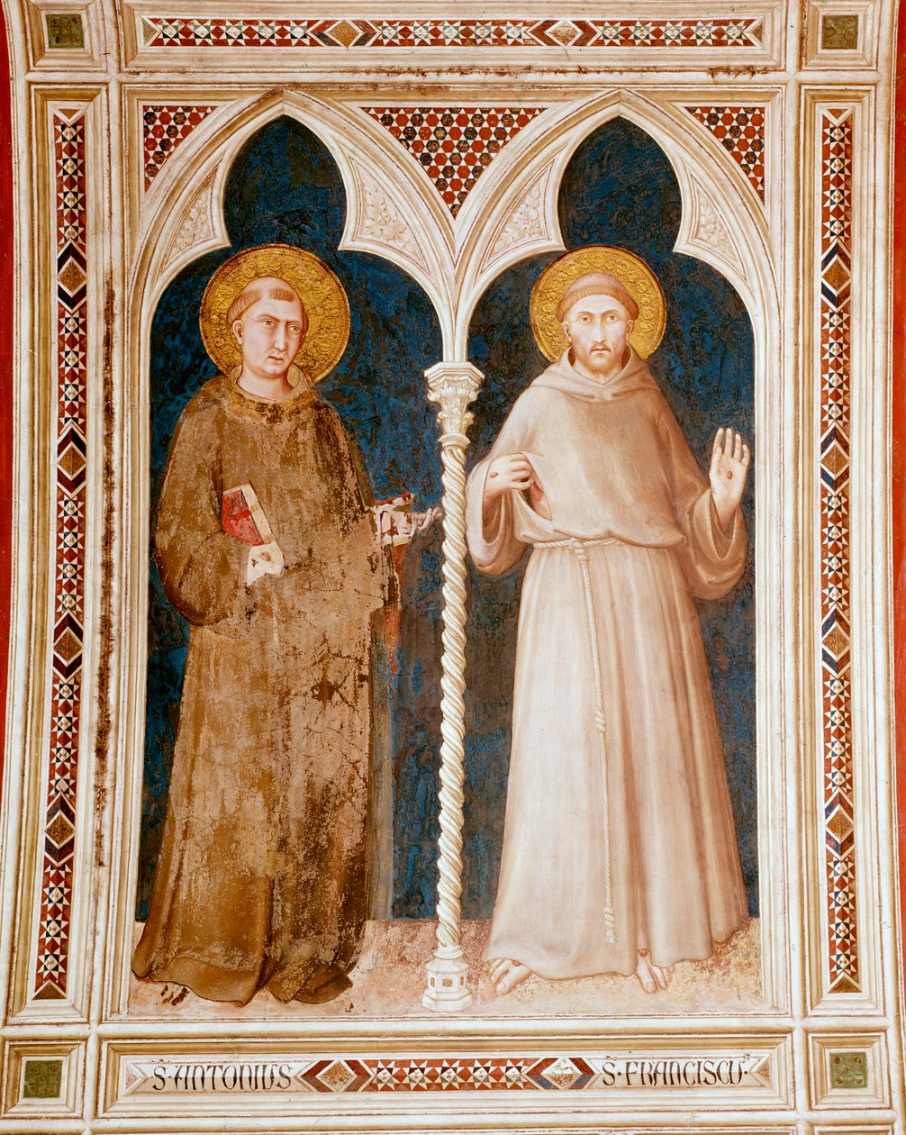 Heiliger Antonius von Padua und Heiliger Franz von Assisi von Simone Martini
