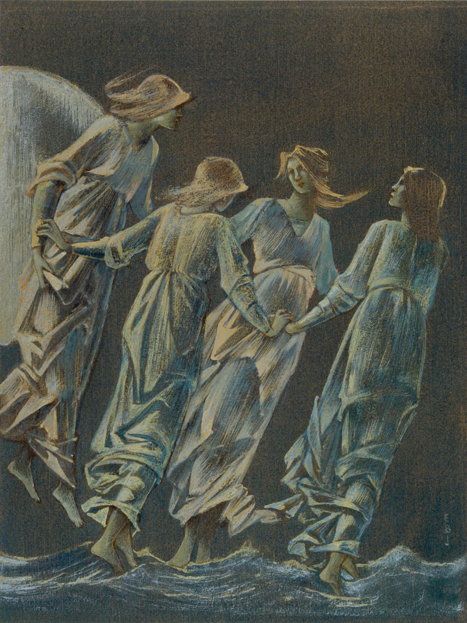 Nymphen des Mondes, 1896 von Sir Edward Coley Burne Jones