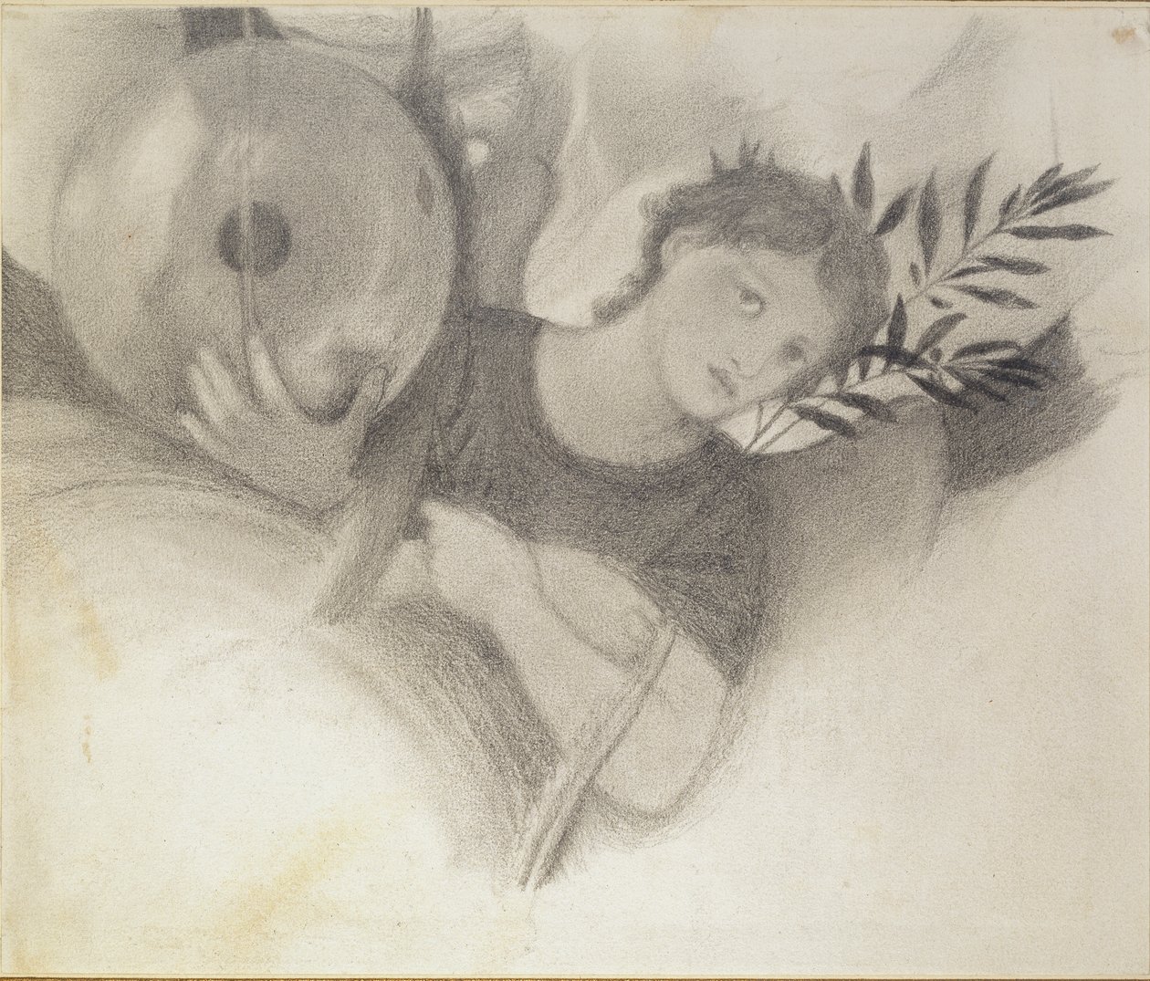 Studie für einen Kopf in Die Tage der Schöpfung, ca. 1871-1875 von Sir Edward Coley Burne Jones