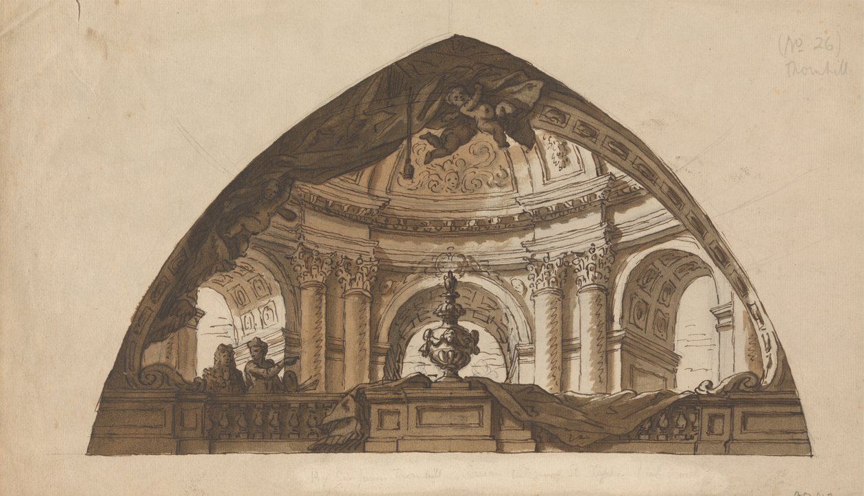 Entwurf für eine Lunette von Sir James Thornhill