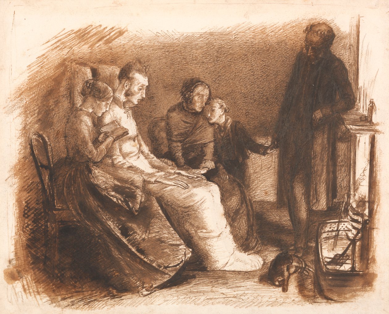 Der sterbende Mann von Sir John Everett Millais