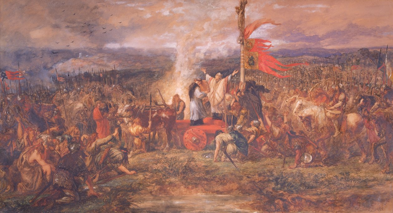 Schlacht von Northallerton, Yorkshire, 22. August 1138, 1880 von Sir John Gilbert