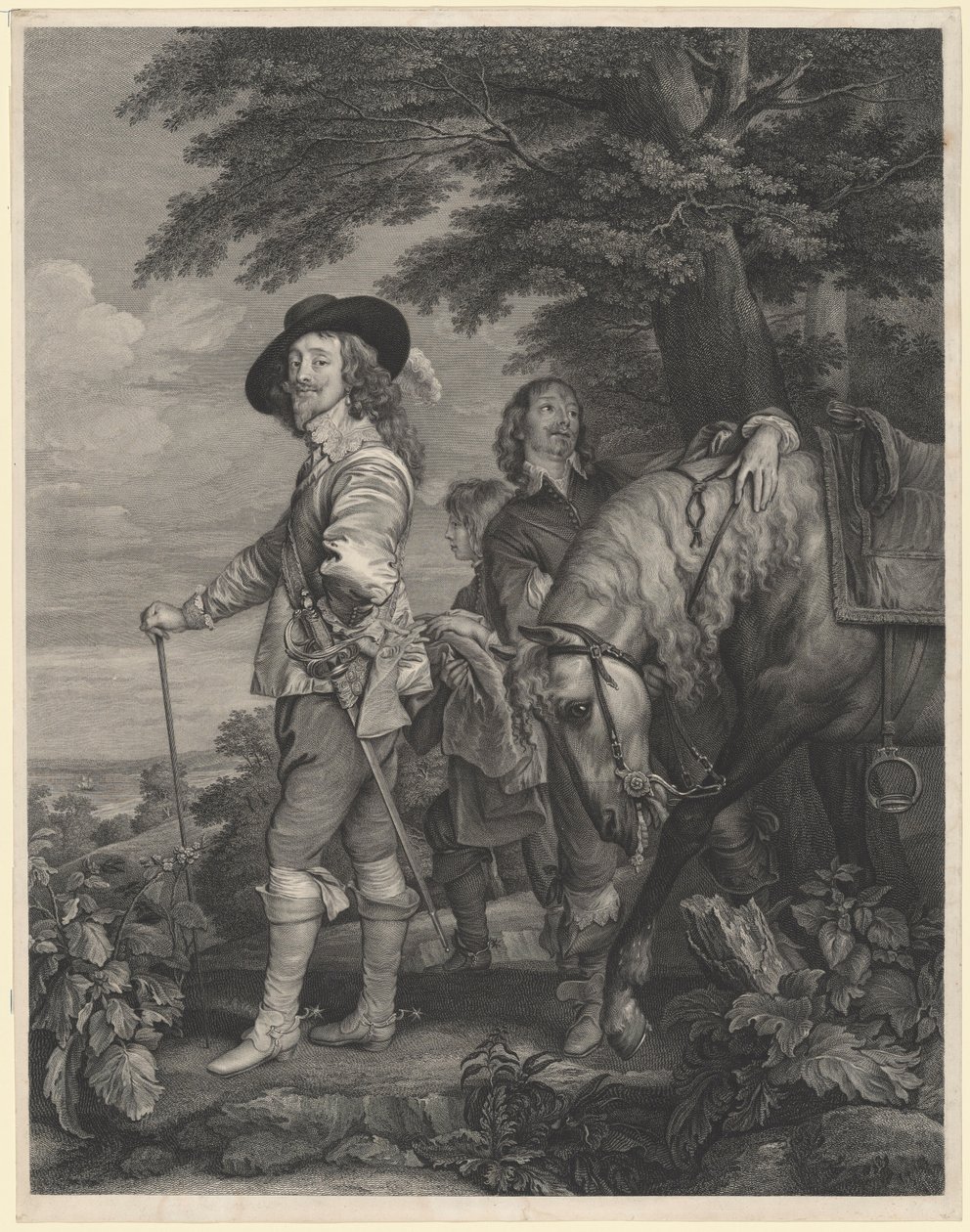 Karl I. von England und der Herzog von Hamilton von Sir Robert Strange