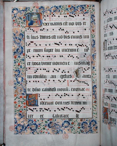 Ms 432 Temporal, verwendet von den Schwestern der Kongregation der Karmelitinnen von Brügge, geschrieben von Schwester Margarita Bruynewe von Sister Cornelia Wulfekkercke