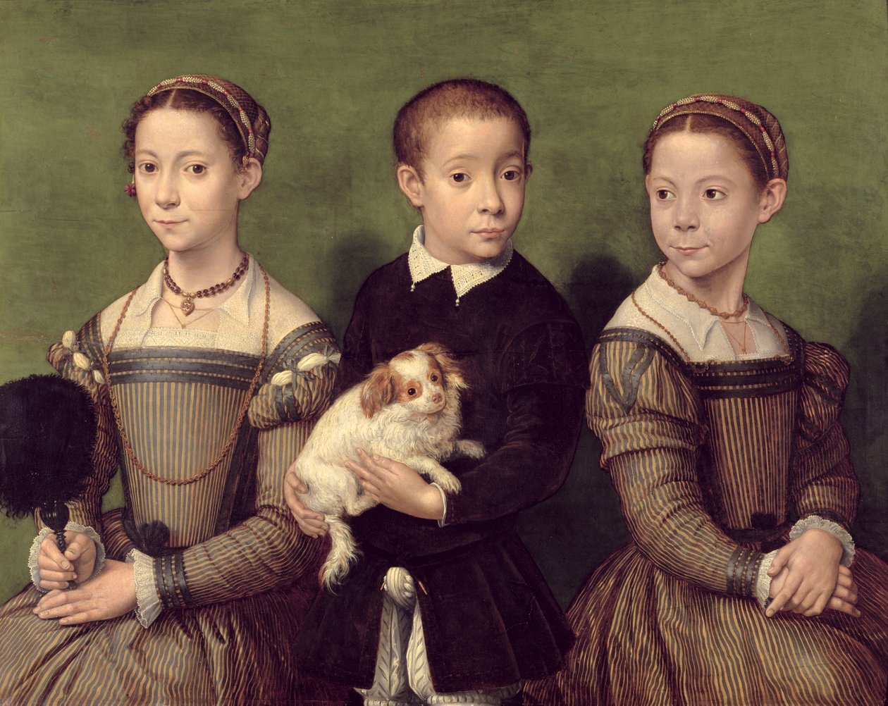 Zwei Schwestern und ein Bruder des Künstlers von Sofonisba Anguissola