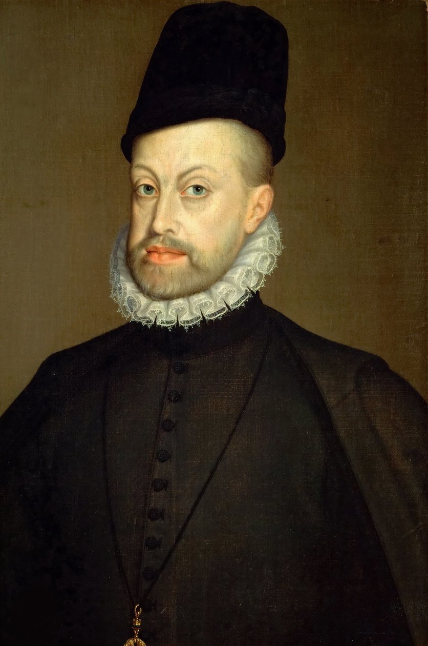 Porträt von Philipp II 1527-1598, König von Spanien und Portugal, 1568 von Sofonisba Anguissola