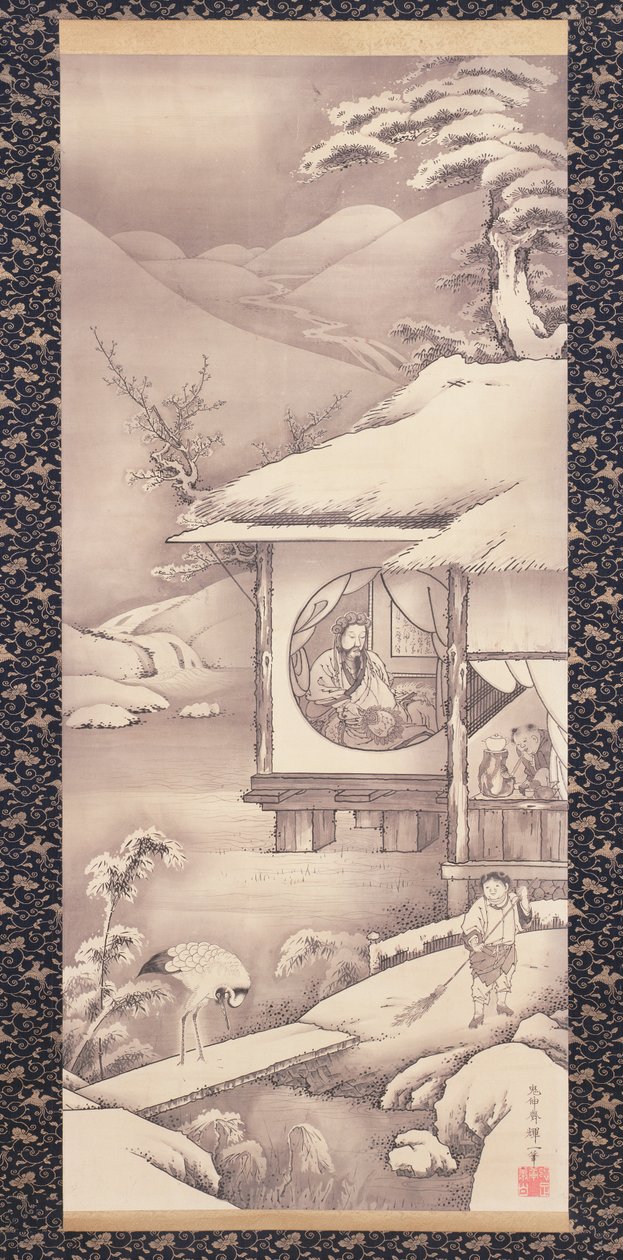 Lin Bu (Lin Hequing) ca. 1775 von Soga Shohaku