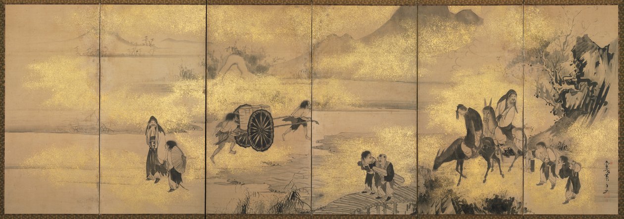 Die Acht Unsterblichen des Weinkelchs von Soga Shohaku
