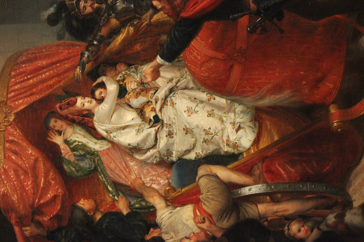 Die Herzogin von Burgund wird an den Toren von Brügge aufgehalten von Sophie Fremiet