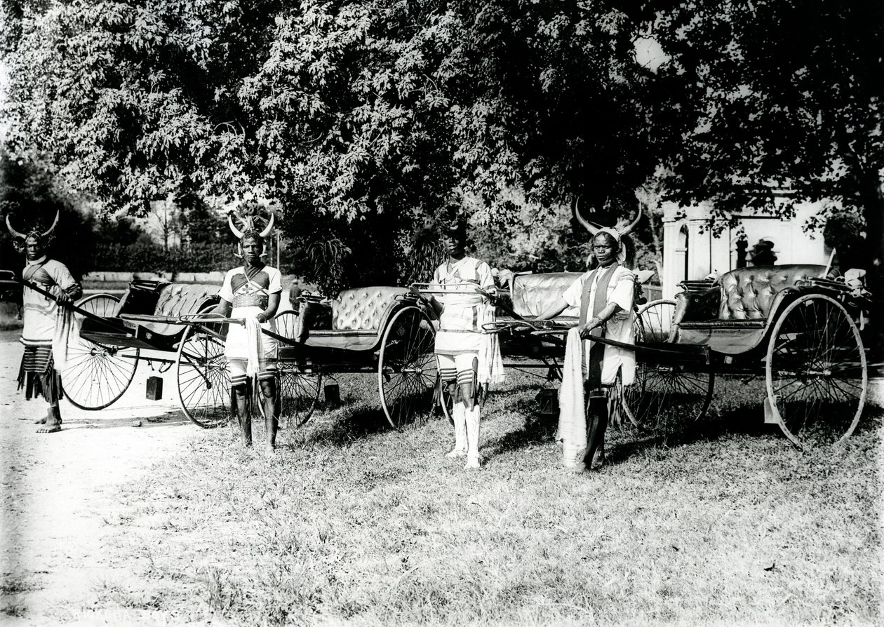 Zulu-Rickshaw-Fahrer, Durban, ca. 1897 von South African Photographer