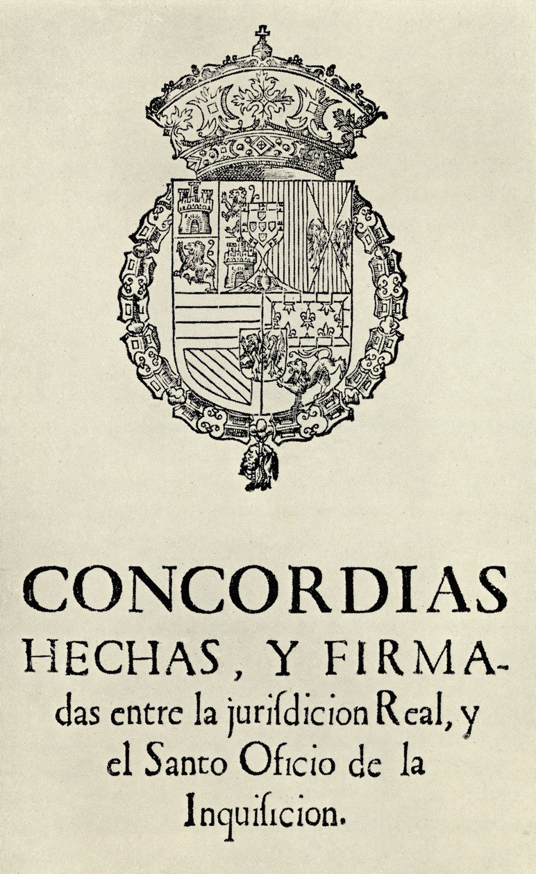 Vereinbarung zwischen Mitgliedern der Inquisition in Valencia, 1568, aus 