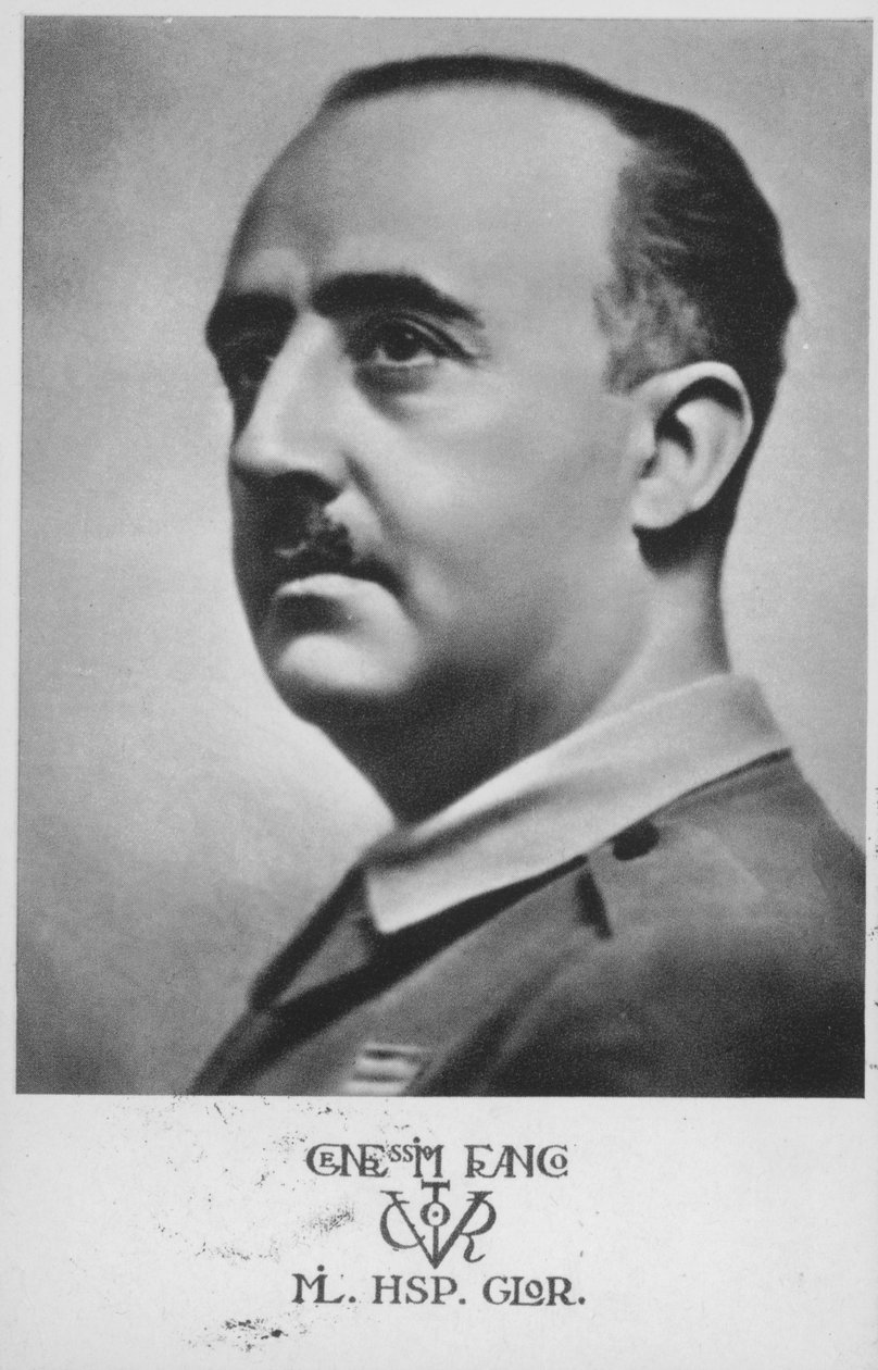 Francisco Franco, spanischer General und Diktator von Spanish Photographer