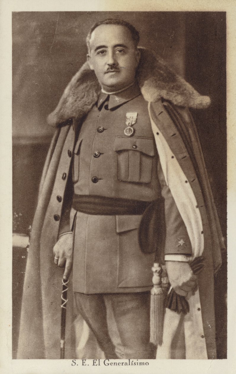 Francisco Franco, spanischer General und Diktator von Spanish Photographer