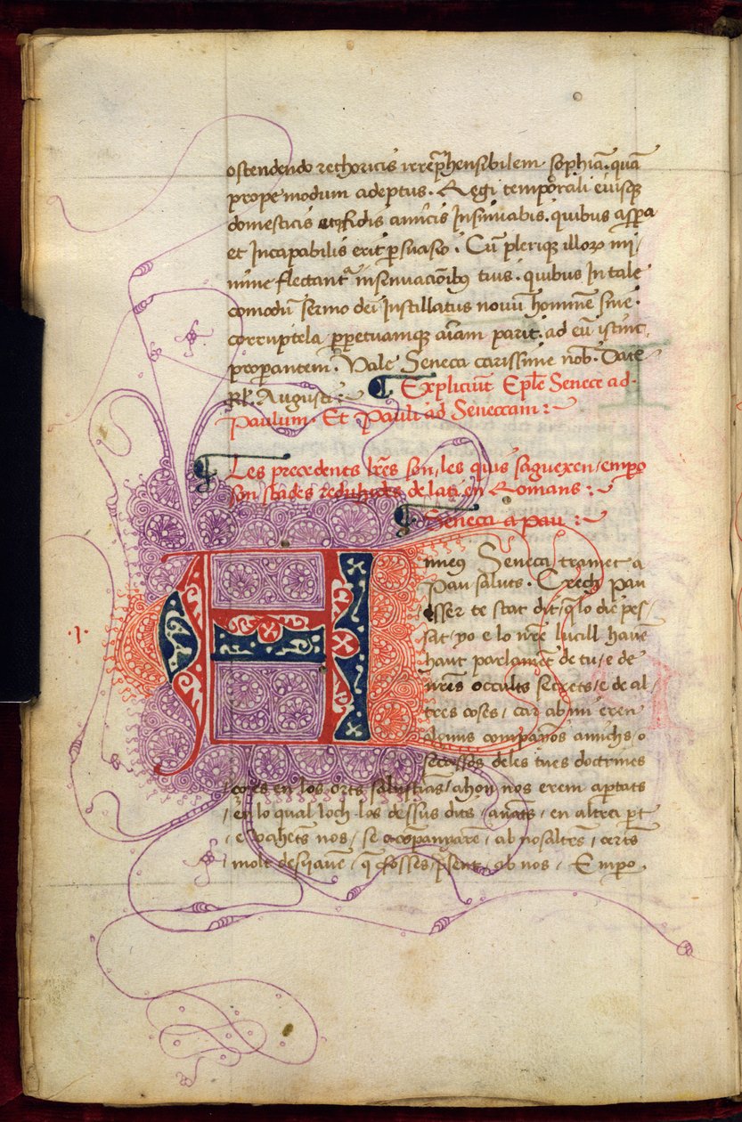 Burney 252, f. 4v, Puzzle-Initiale 