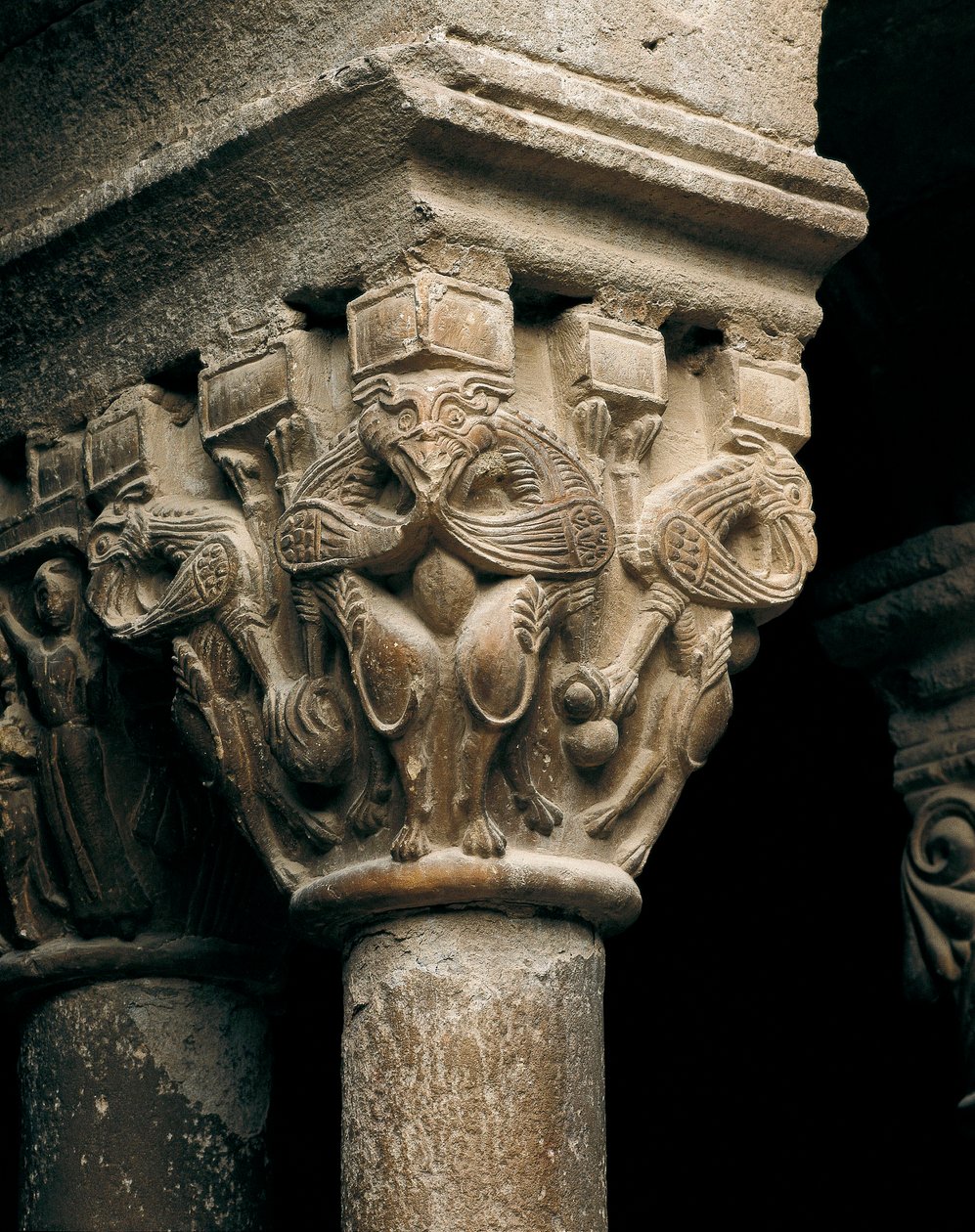 Kapitel einer Säule, aus der Kirche Santa Maria de l