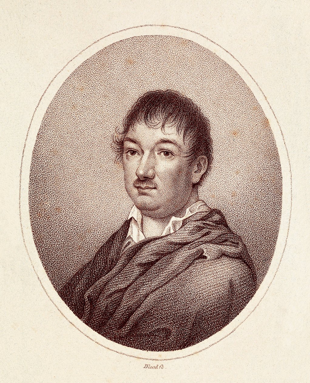 Porträt von Leandro Fernandez de Moratin (1760-1828), spanischer Schriftsteller. Gravur 19. Jahrhundert. Nationalbibliothek von Madrid. von Spanish School