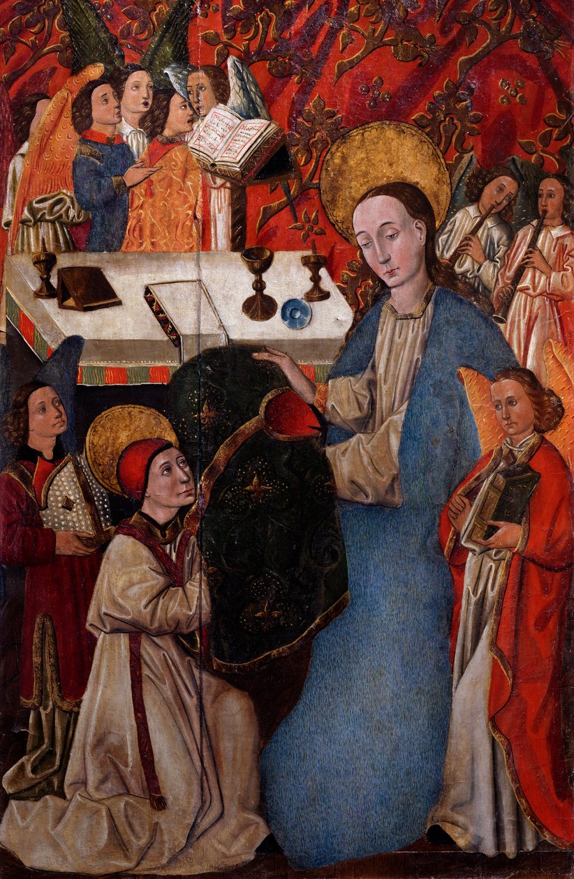Überreichung der Kasel an St. Ildefonso durch die Jungfrau Maria von Spanish School