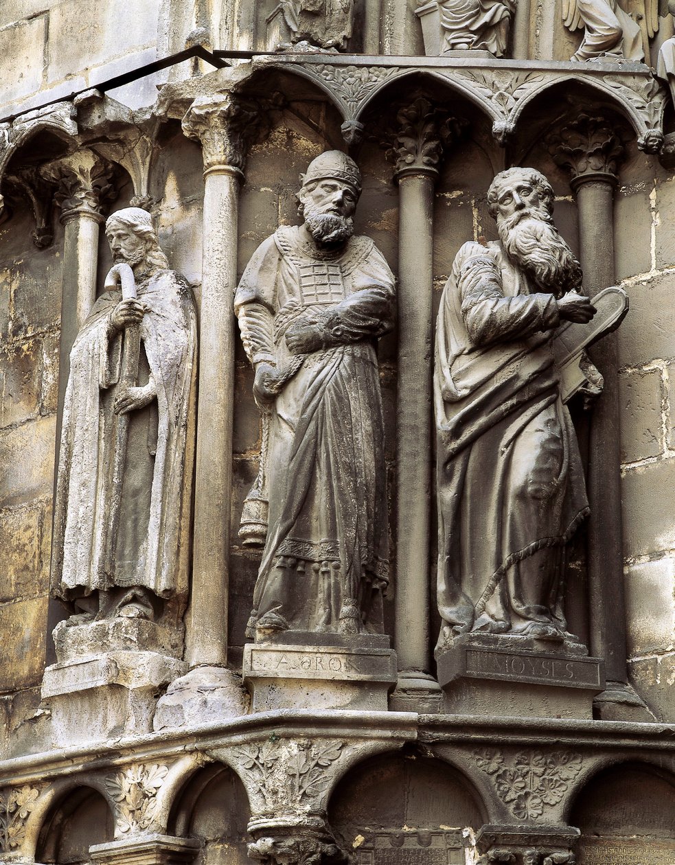 Skulptur aus der Kathedrale von Santa Maria de Burgos 1221-1568, Spanien. Tor von Sarmental von Spanish School