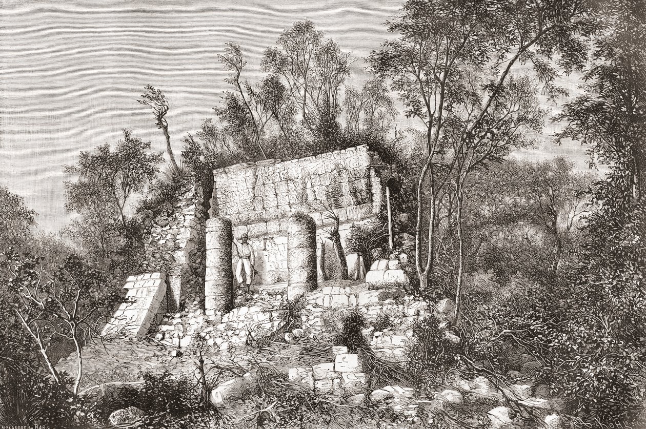 Der Ballspielplatz, Chichén Itzá, Yucatan, Mexiko von Spanish School