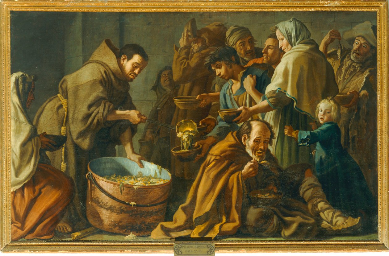 Das Wunder des Heiligen Didacus von Alcalá von Spanish School