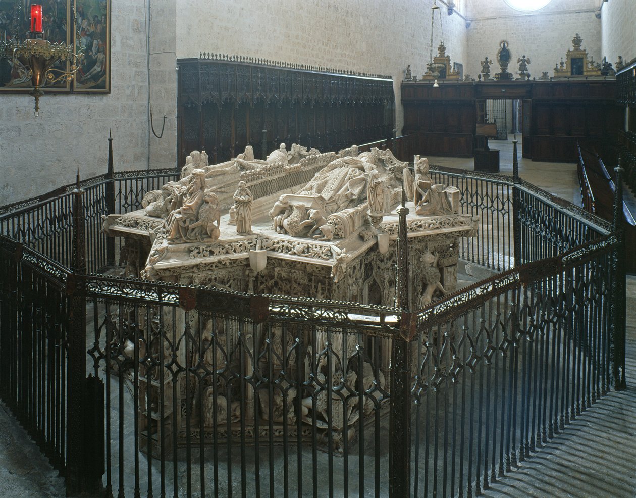 Grab von Juan II. von Kastilien (1405-54) und Isabel von Portugal von Spanish School