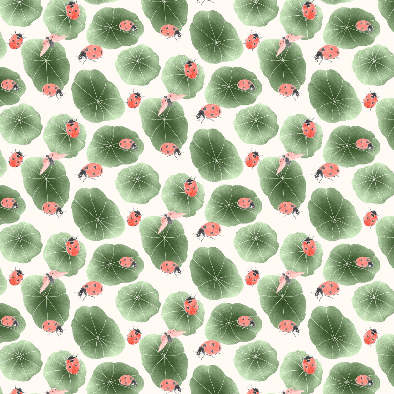 Kapuzinerkresse Koordinatenmuster Farbvariante 2 von Stacy Hsu