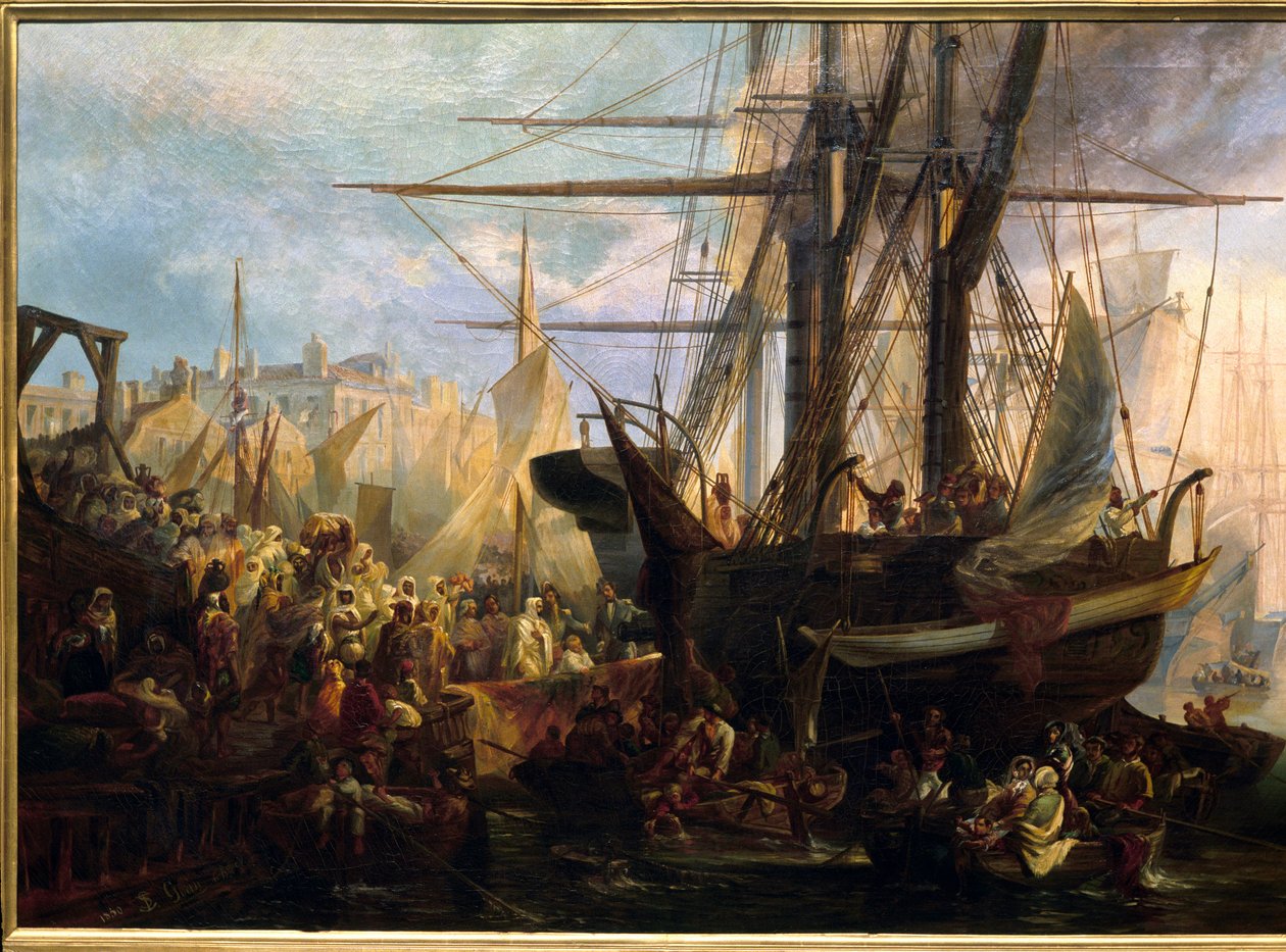Einschiffung von Abd El Kader von Stanislas Gorin