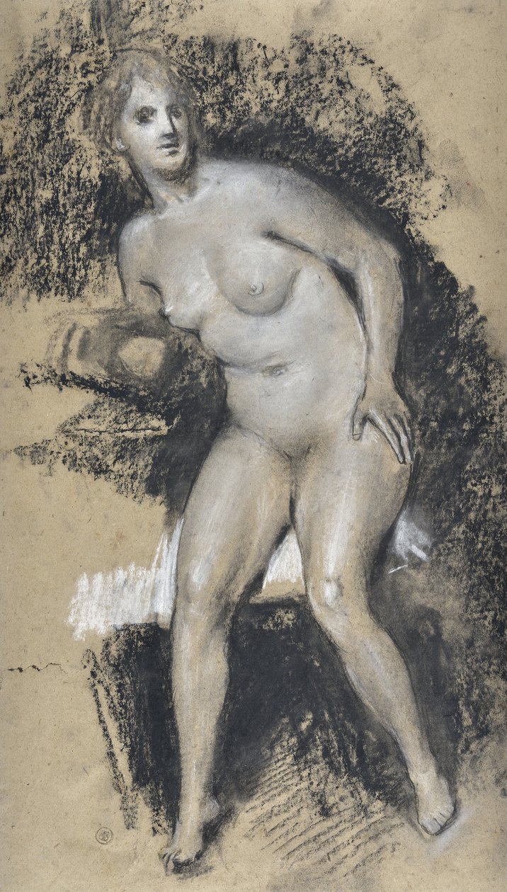 Weiblicher Akt (Zeichnung) von Stanislas Torrents y de Amat