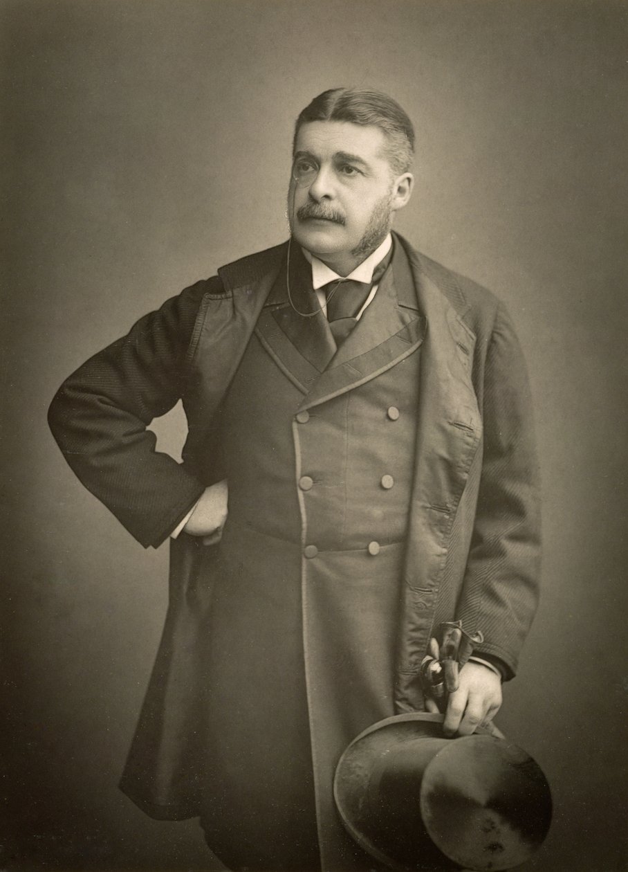 Sir Arthur Sullivan, Komponist, Porträtfotografie von Stanislaus Walery